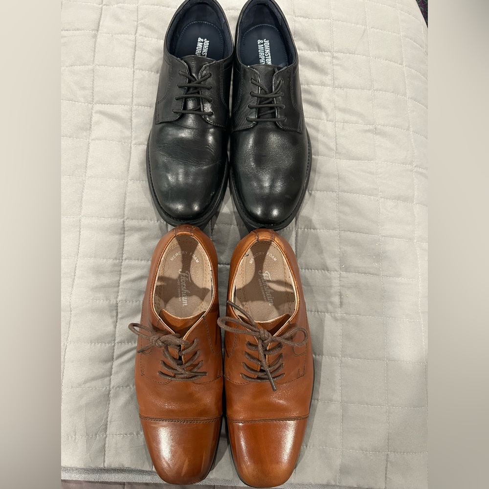 Black and Brown Kids Dress Shoes